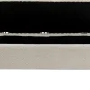 Ławka Do Przedpokoju Ze Schowkiem Tkanina Pluszowa Biała 109x45 Cm