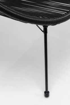 Ławka Ogrodowa Czarna żyłkowa 121 Cm