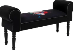 Ławka Wing Blossom 100x54 Cm Czarna