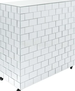 Barek Lustrzany Na Kółkach Glamour 105x120 Cm