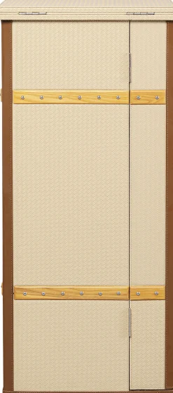 Barek Rozkładany Kremowy Tapicerowany 100x114 Cm