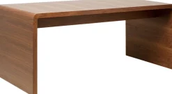 Biurko Duże Fornirowane Orzech 180x85 Cm