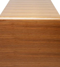 Biurko Duże Fornirowane Orzech 180x85 Cm