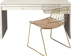 Biurko Luxury Champagne 140x61 Cm Szampańskie