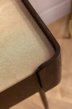 Biurko Milano 140x58 Cm Ciemnobrązowe Z Kremowym Blatem