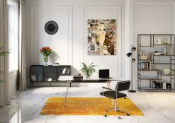 Biurko Officia 160x80 Cm Transparentne Blat Szklany
