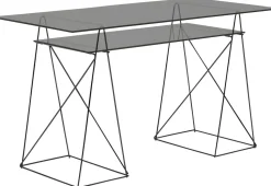 Biurko Polar 136x65 Cm Czarne - Szkło Hartowane 8 Mm