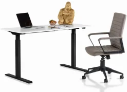 Biurko Smart 140x60 Cm Biało-czarne