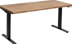 Biurko Z Elek. Regulacją Wysokości Harmony 160x80 Cm Akacja - Nogi Czarne