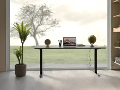 Biurko Z Elek. Regulacją Wysokości Smart 140x60 Cm Czarne