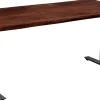 Biurko Z Elek. Regulacją Wysokości Harmony 180x90 Cm Akacja Brązowe - Nogi Czarne