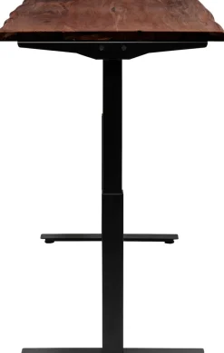 Biurko Z Elek. Regulacją Wysokości Harmony 180x90 Cm Akacja Brązowe - Nogi Czarne