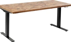 Biurko Z Elek. Regulacją Wysokości Stars 180x90 Cm - Drewno Recyklingowane