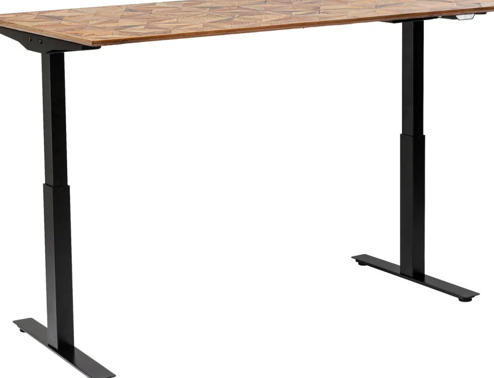 Biurko Z Elek. Regulacją Wysokości Stars 180x90 Cm - Drewno Recyklingowane