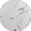 Blat Okrągły MDF Laminowany Wzór Biały Marmur Ø80 Cm