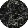 Blat Okrągły MDF Laminowany Wzór Czarny Marmur Ø110 Cm