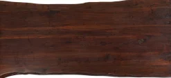 Blat Z Drewna Akacjowego Ciemnobrązowy Asymetryczny 160x80 Cm