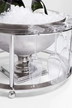 Cooler Do Butelek Champagne Time ∅61x38 Cm Srebrny