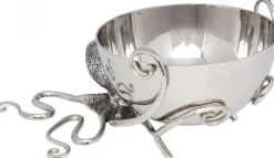 Cooler Do Butelek Octopus 46x26 Cm Srebrny