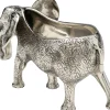 Cooler Do Wina Lub Szampana Srebrny Z Aluminium Motyw Słonia 38x23 Cm