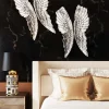 Dekoracja ścienna Angel Wings 61x106 Cm Srebrna