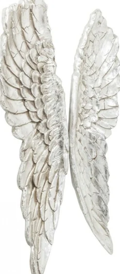 Dekoracja ścienna Angel Wings 61x106 Cm Srebrna