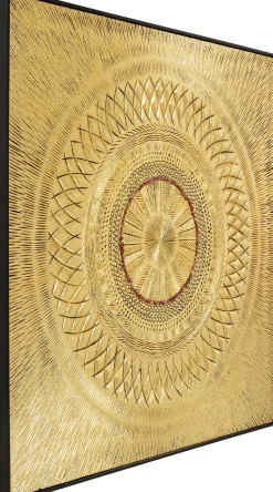 Dekoracja ścienna Art Geometric Circle 120x120 Cm Złota