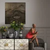 Dekoracja ścienna 3D Drewno I MDF 100x100 Cm