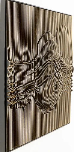 Dekoracja ścienna 3D Drewno I MDF 100x100 Cm
