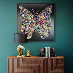 Dekoracja ścienna Farfalla 120x120 Cm Kolorowa