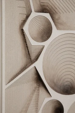 Dekoracja ścienna Geometryczna 3D 80x120 Cm