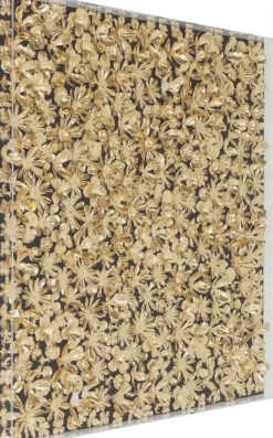 Dekoracja ścienna Gold Flower 120x120 Cm Złota