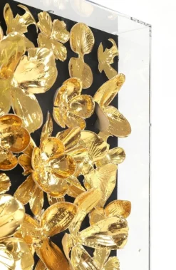Dekoracja ścienna Gold Flower 60x60 Cm