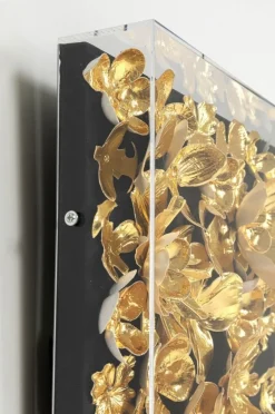 Dekoracja ścienna Gold Flower 60x60 Cm