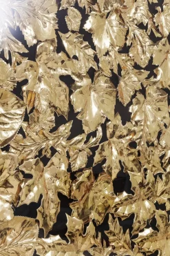 Dekoracja ścienna Gold Leaf 120x120 Cm Złota