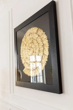Dekoracja ścienna Golden Snail 120x120 Cm Czarno-złota
