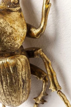 Dekoracja ścienna Herkules Beetle 27x41 Cm Złota