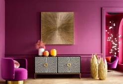 Dekoracja ścienna Illumino 120x120 Cm Złota