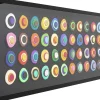 Dekoracja ścienna Kolorowa Terakota Rama Czarna 160x60 Cm