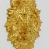 Dekoracja ścienna Lion Head 90x100 Cm Złota