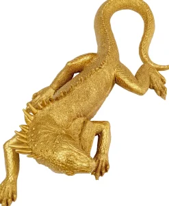 Dekoracja ścienna Lizard 17x40 Cm Złota