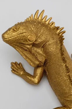 Dekoracja ścienna Lizard 17x40 Cm Złota