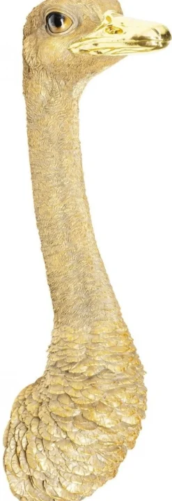 Dekoracja ścienna Ostrich 19x72 Cm Złota