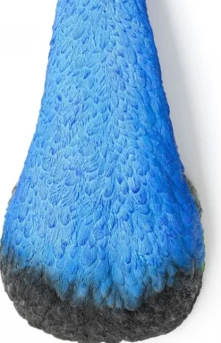 Dekoracja ścienna Peacock 16x68 Cm Niebieska
