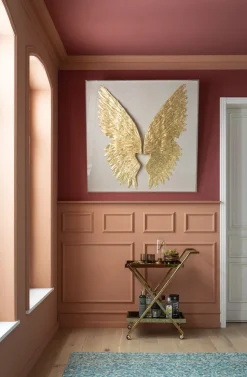 Dekoracja ścienna Wings 120x120 Cm Złota