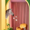 Dekoracja ścienna Zebra Czarno-biała 58x78 Cm
