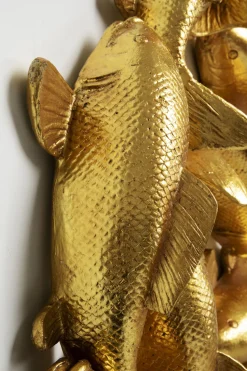 Dekoracja ścienna Złota Ryba Koi Włókno Szklane Ø102 Cm