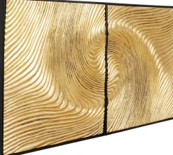Dekoracja ścienna Złote Fale 60x120 Cm