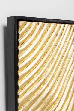 Dekoracja ścienna Złote Fale 60x120 Cm