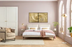 Dekoracja ścienna Złote Fale 60x120 Cm